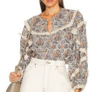 NWOT Ulla Johnson Edith Blouse Yarrow